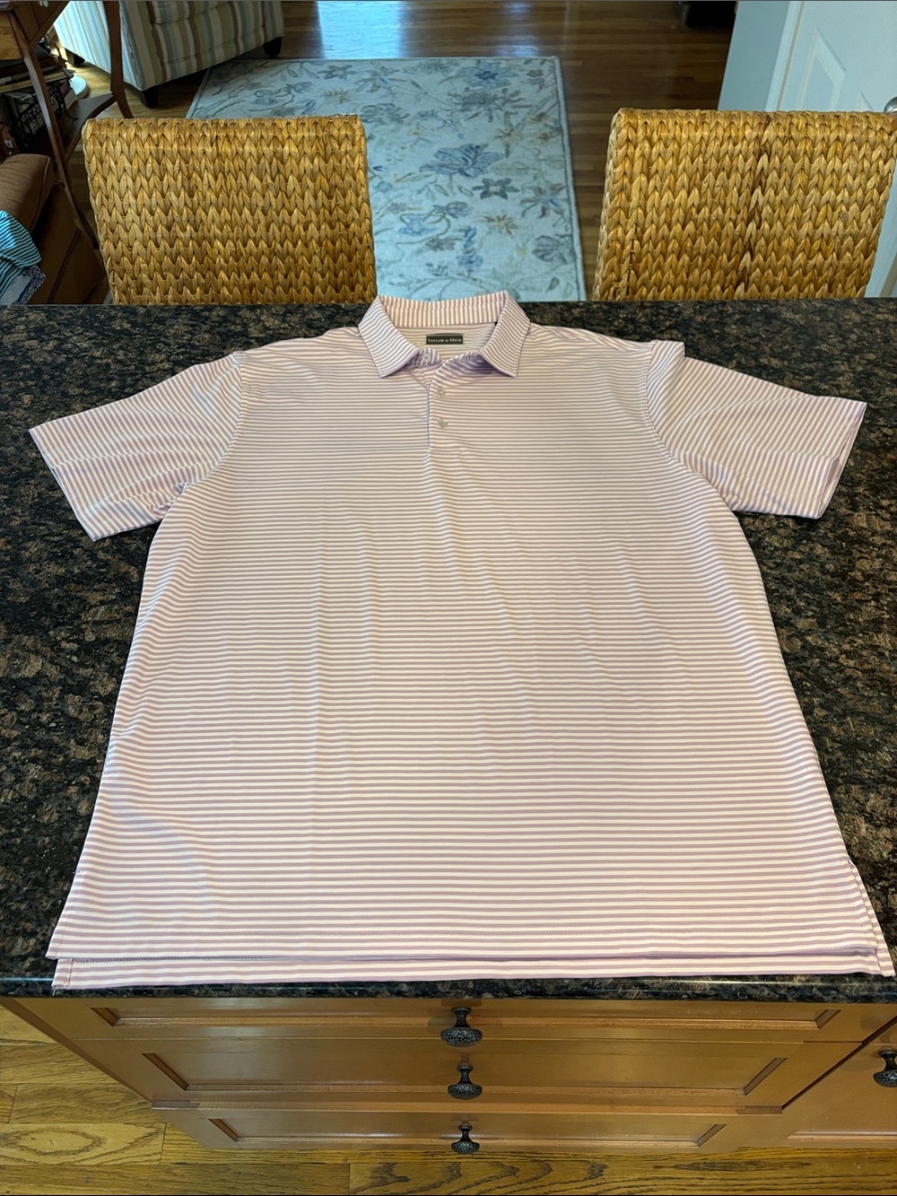 Taylor & Mick Striped Polo